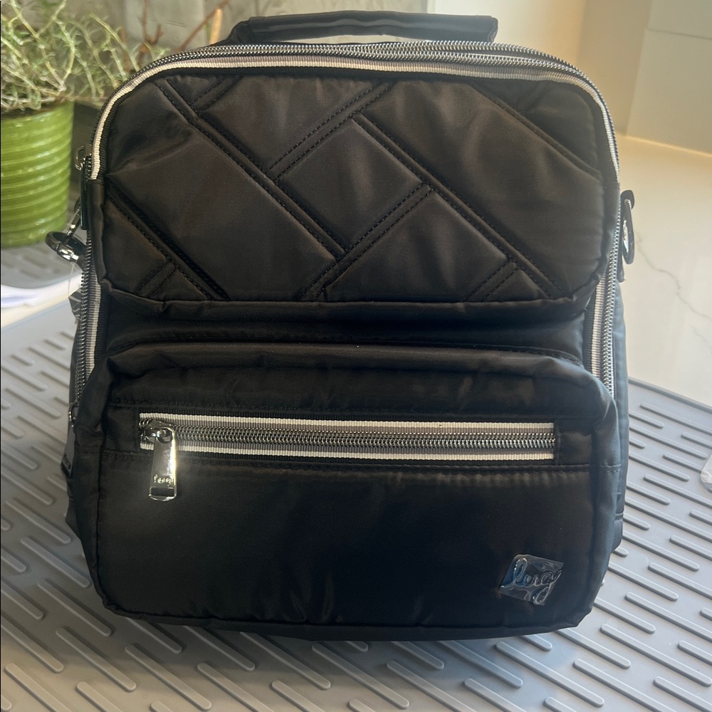 Lug Black Crossbody Bag